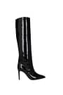 Paris Texas Boots Women Patent Leather Black