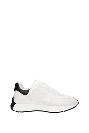 Alexander McQueen Sneakers sprint runner Men Leather White Black