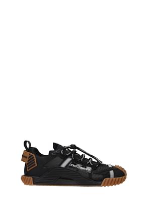 Dolce&Gabbana Sneakers ns1 Men Leather Black Brown