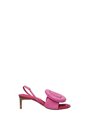 Jacquemus Sandals cuscinu Women Suede Pink