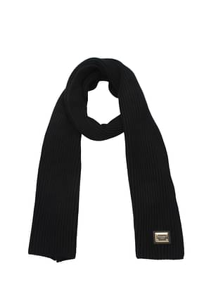 Dolce&Gabbana スカーフ 男性 カシミア 黒