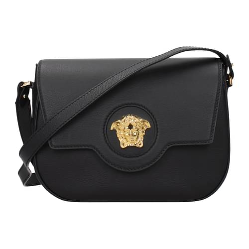 Versace Crossbody Bag Women Leather Black 1155€