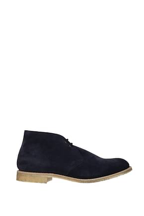 Church's Ankle Boot sahara iii Men Suede Blue Blue Navy