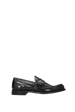 Church's Loafers arena Men Leather Green