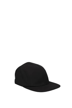 Kenzo Hats Men Cotton Black