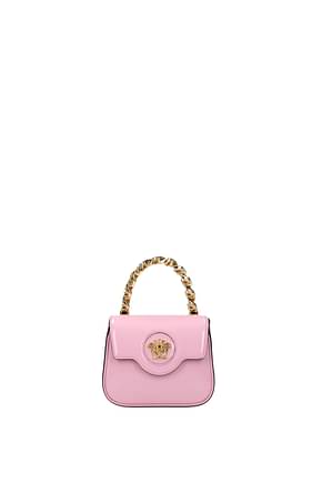 Versace Handbags Women Patent Leather Pink
