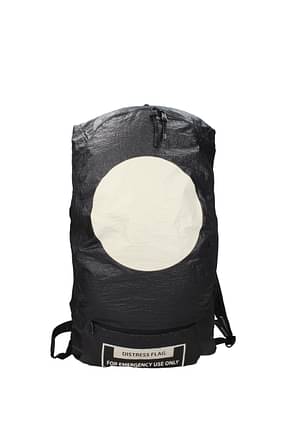 Moncler Backpack and bumbags Men Polyamide Black Off White