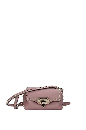 Valentino Garavani Crossbody Bag Women Leather Pink Primrose