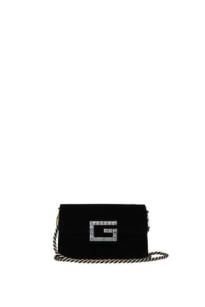 Gucci Crossbody Bag Women Velvet Black