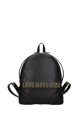 Love Moschino बैकपैक्स और बंबैग महिलाओं पोलीयूरीथेन काली काली