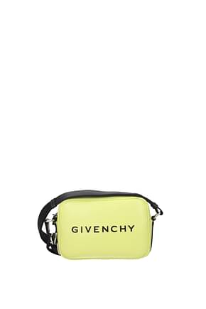 Givenchy Crossbody Bag camera bag Men Leather Yellow Acid Yellow