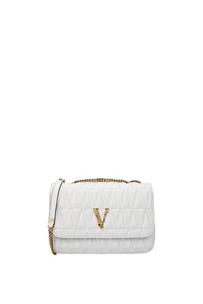 Versace 斜挎包 virtus 女士 皮革 白色 光学白