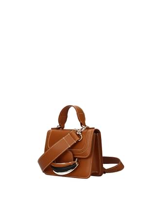 Chloé Handbags kattie  Women Leather Brown Caramel