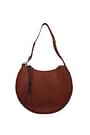 Chloé Shoulder bags mate hobo Women Leather Brown Sepia