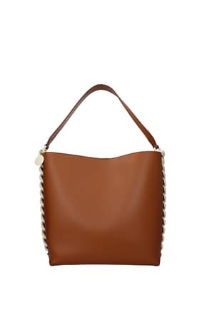 Stella McCartney Shoulder bags frayme Women Eco Leather Brown Tan
