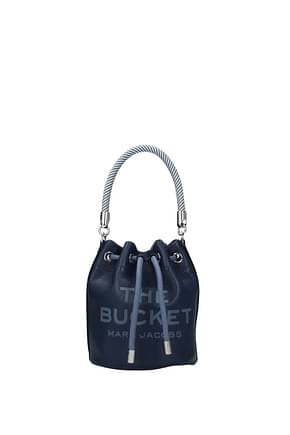Marc Jacobs Handtaschen Damen Leder Blau Meer
