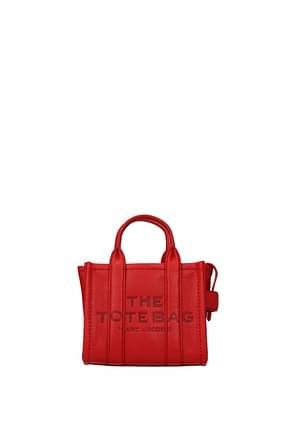 Marc Jacobs حقائب اليد the tote bag نساء جلد أحمر True Red