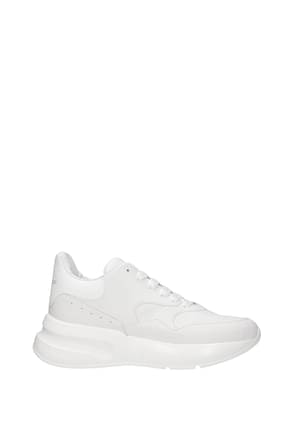 Alexander McQueen Sneakers Uomo Pelle Bianco Bianco Ottico