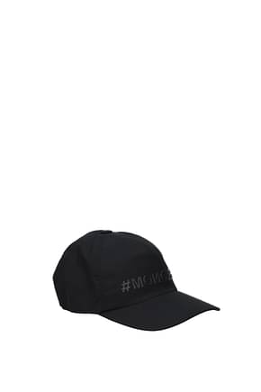 Moncler Hats Men Fabric  Black