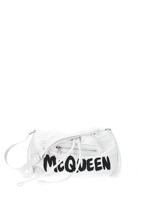 Alexander McQueen Crossbody Bag ball bundle Women Fabric  White Black
