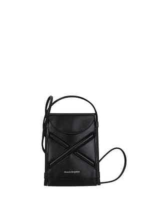 Alexander McQueen Crossbody Bag the cruve Women Leather Black Black