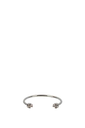Alexander McQueen Bracelets Women Brass Silver
