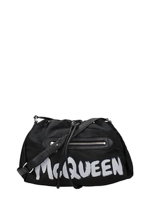 Alexander McQueen Crossbody Bag the ball bundle Women Fabric  Black White