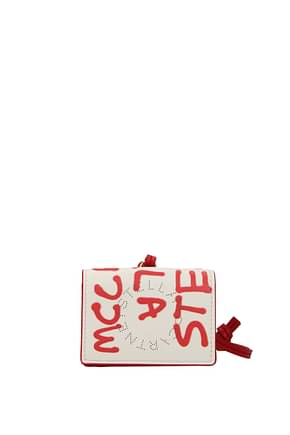 Stella McCartney محافظ نساء ايكو الجلود اللون البيج أحمر