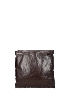 Bottega Veneta Clutches cushion Women Leather Brown Dark Chocolate