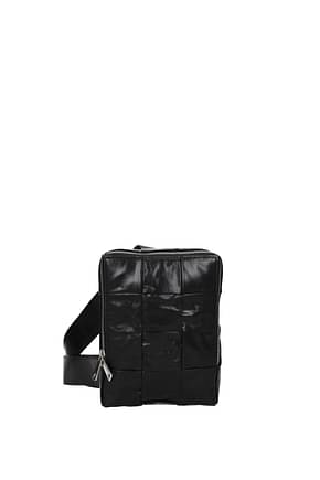 Bottega Veneta Crossbody Bag Men Leather Black