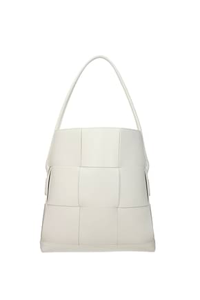 Bottega Veneta Shoulder bags Women Leather White Off White