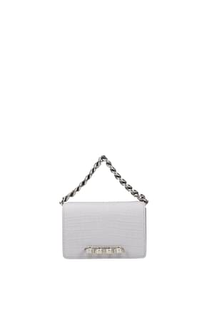 Alexander McQueen Handbags Women Leather Gray Light Grey