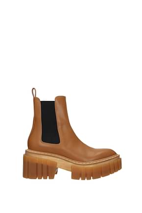 Stella McCartney Ankle boots Women Eco Leather Brown Leather