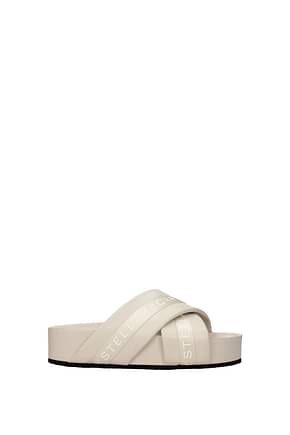 Stella McCartney Slippers and clogs Women Eco Leather Beige Ivory