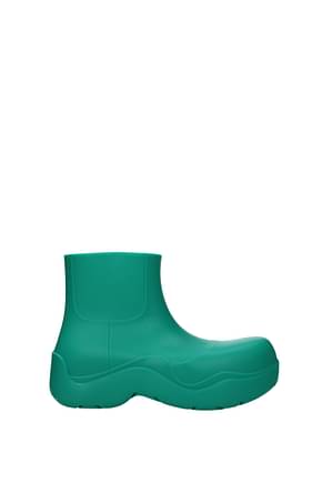Bottega Veneta Ankle Boot Men Rubber Green Acid Turquoise