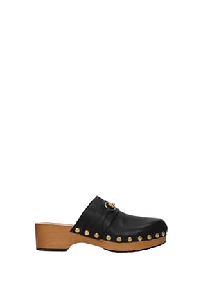 Gucci Slippers and clogs Men Leather Black