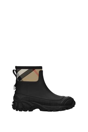 Burberry Ankle boots Women Rubber Black Beige