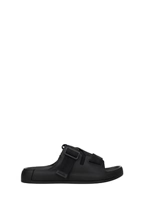 Stone Island Slippers and clogs shadow project Men Fabric  Black