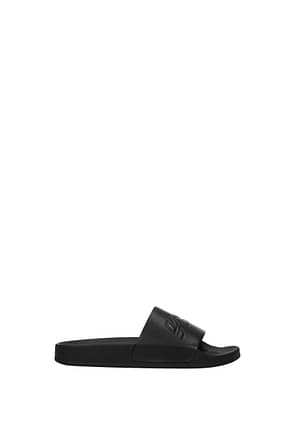 Vetements Slippers and clogs Men Leather Black Black