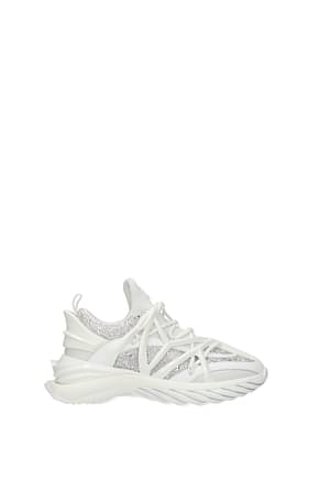 Jimmy Choo Sneakers cosmos Women Fabric  White Silver