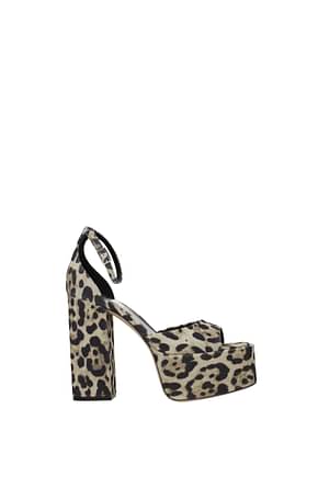 Paris Texas Sandals tatiana Women Suede Beige Leopard