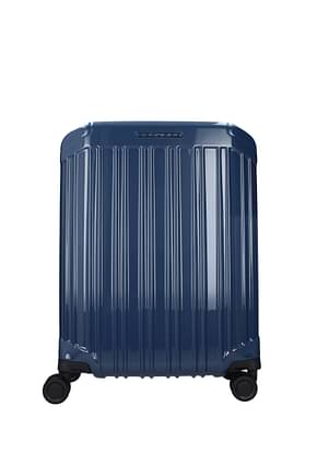 Piquadro Wheeled Luggages cabin 31l Men Polycarbonate Blue