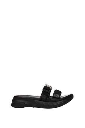Givenchy 拖鞋和木屐 男士 布料 黑色