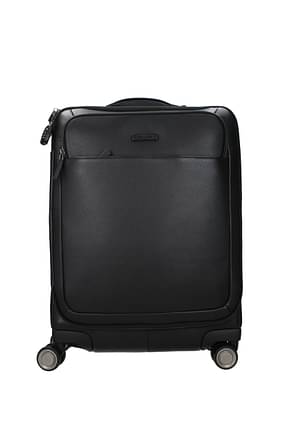 Piquadro Wheeled Luggages cabin 42l Men Leather Black