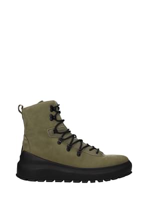 Stone Island Ankle Boot Men Suede Green Military Green
