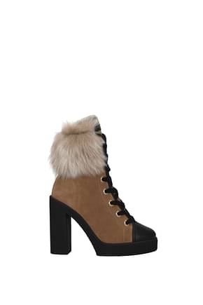 Giuseppe Zanotti Ankle boots Women Suede Brown Black