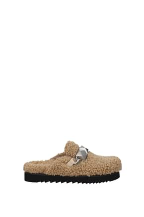 Ash Slippers and clogs Women Eco Fur Beige Cookie