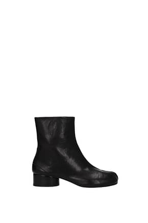 Maison Margiela Ankle boots tabi Women Leather Black