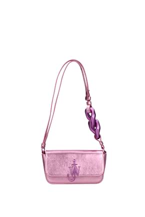Jw Anderson Shoulder bags anchor Women Leather Pink Metallic Pink