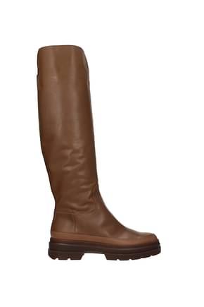 Max Mara Boots beryl Women Leather Brown Leather